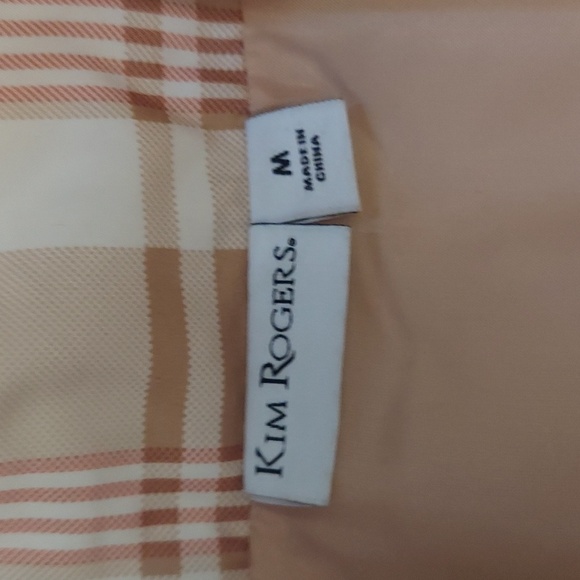 KIM ROGERS NWT Puffer Plaid Vest - Picture 6 of 8